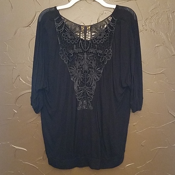 I jeans by Buffalo Black Dolman Sleeved Top - Picture 3 of 6